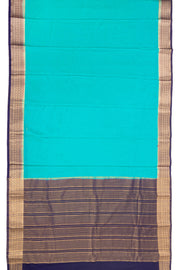 Blue Semi Mysore Crepe Silk Saree 10077809