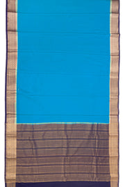 Blue Semi Mysore Crepe Silk Saree 10077815