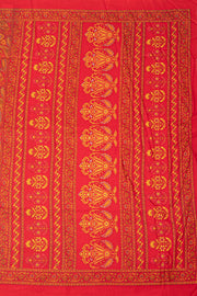 Red Kani Printed Silk Saree 10077861