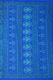 Royal Blue Kani Printed silk Saree 10077863