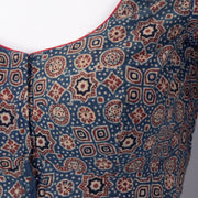 Blue Ajrakh Printed Cotton Blouse 10074449