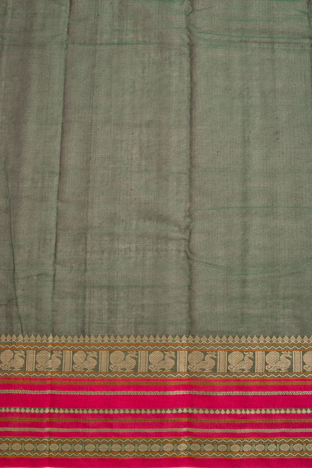 Green Kanchi Cotton Saree 10068678 - Avishya