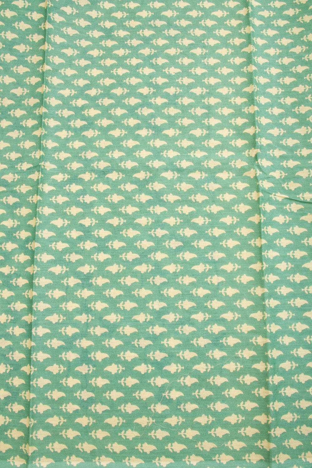Green Vanaspathi Printed Mulmul Cotton Saree 10069100 - Avishya