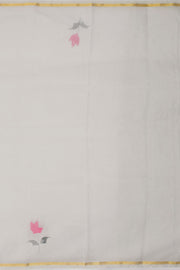 Grey Hand Painted Organza Saree - Avishya