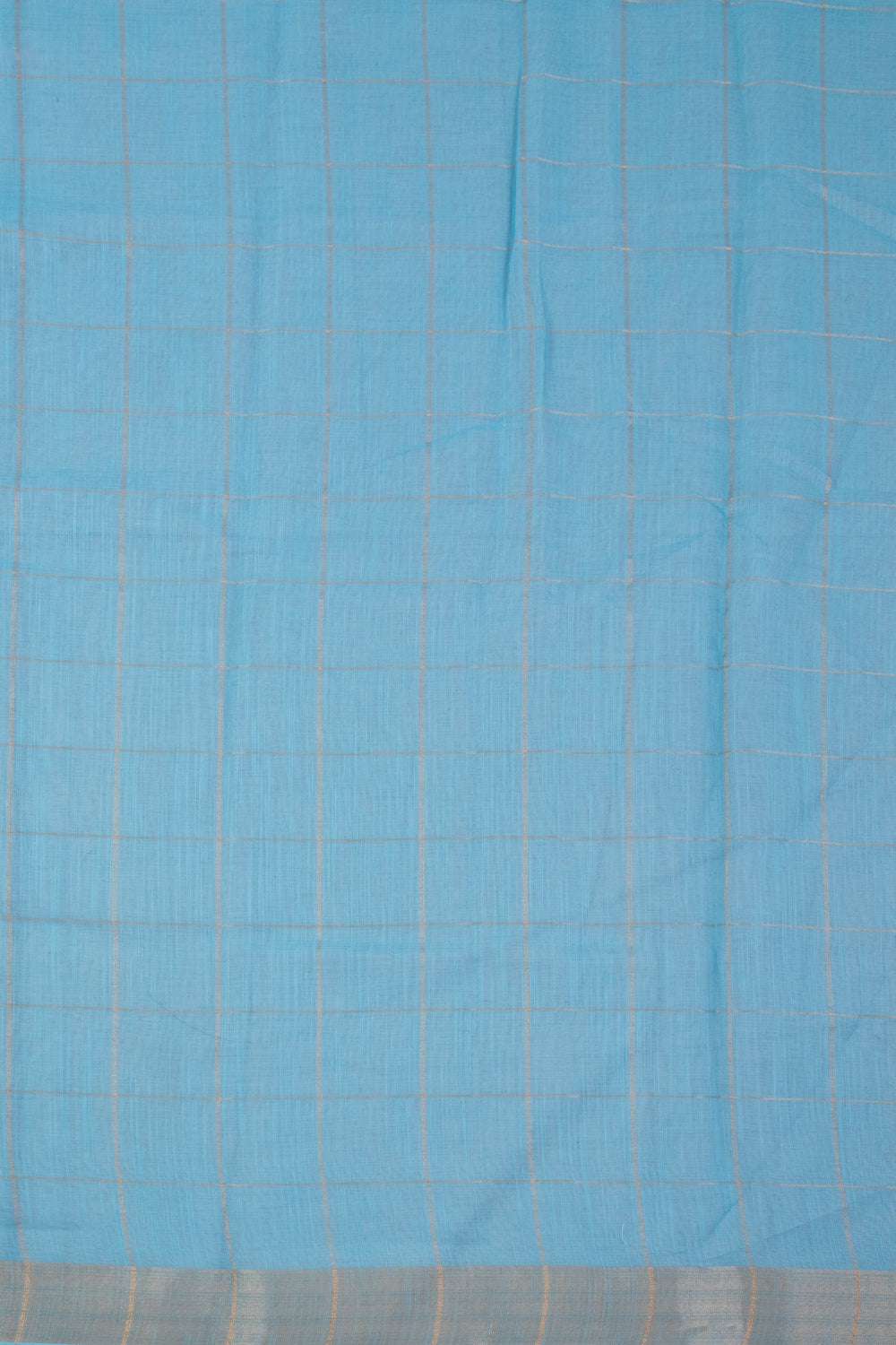 Arctic Blue Digital Printed Linen Saree 10070299 - Avishya