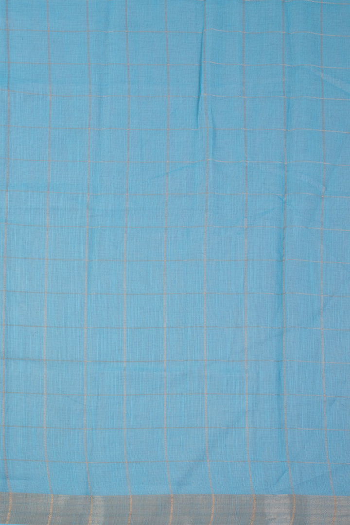 Off White Digital Printed Linen Saree 10070300 - Avishya