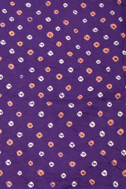 Violet Bandhani Cotton 3-Piece Salwar Suit Material-Avishya