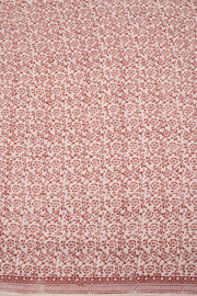 Off White Bagh Printed Cotton 3-Piece Salwar Suit Material - 10063878