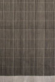 Black & Blue Chanderi Half & Half Silk Cotton Saree