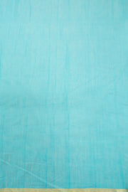 Blue Chanderi Silk Cotton Saree With Tissue Pallu