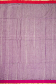 Violet Silk Cotton Saree With Tissue Pallu 