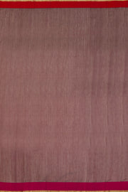 Maroon Silk Cotton Saree With Tissue Pallu