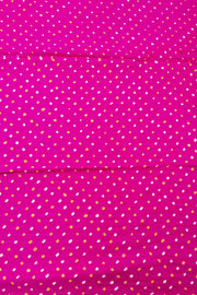 Bluish-grey Bandhani Gajji Silk Saree with Lagdi Patti Zari Pallu 10073074