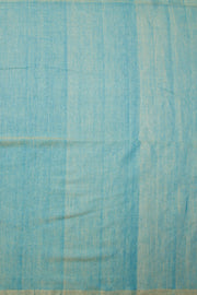 Blue Handloom Mercersised Tissue silk warp Saree with Zari embroidery 10073079