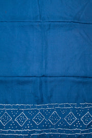 Blue Mulberry Silk Saree With Mukaish work 10073085