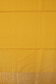 Yellow Handloom Tussar Silk Saree With Sequins Butti 10073088