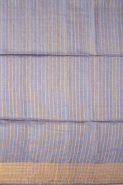 Grey Tussar Silk Saree With sequins kangri and 3 dot Butti 10073090