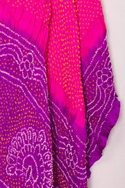 Pink Bandhani Gajji Silk with Lagdi patta Dupatta 10073109