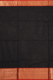 Black Handloom Chettinad Cotton Saree 10064233 