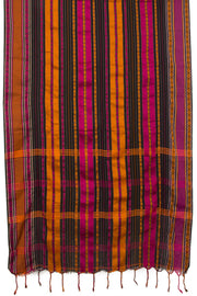 Black Handloom Dhaniakhali Cotton Saree - Aviishya