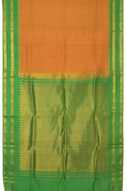 Cider Orange Handloom Gadwal Kuttu Silk Saree - Avishya
