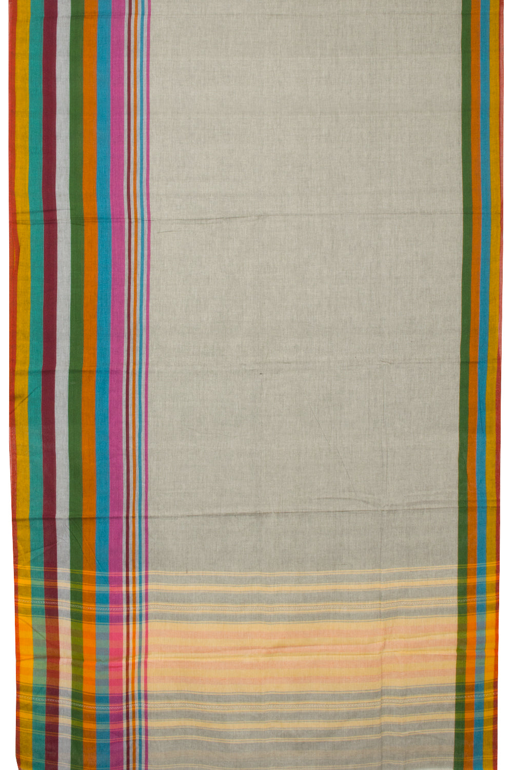 Grey Handloom Dhaniakhali Cotton Saree - Avishya