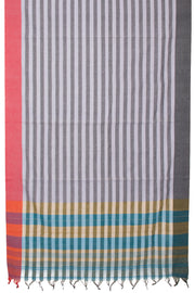 Grey Handloom Dhaniakhali Cotton Saree - Avishya