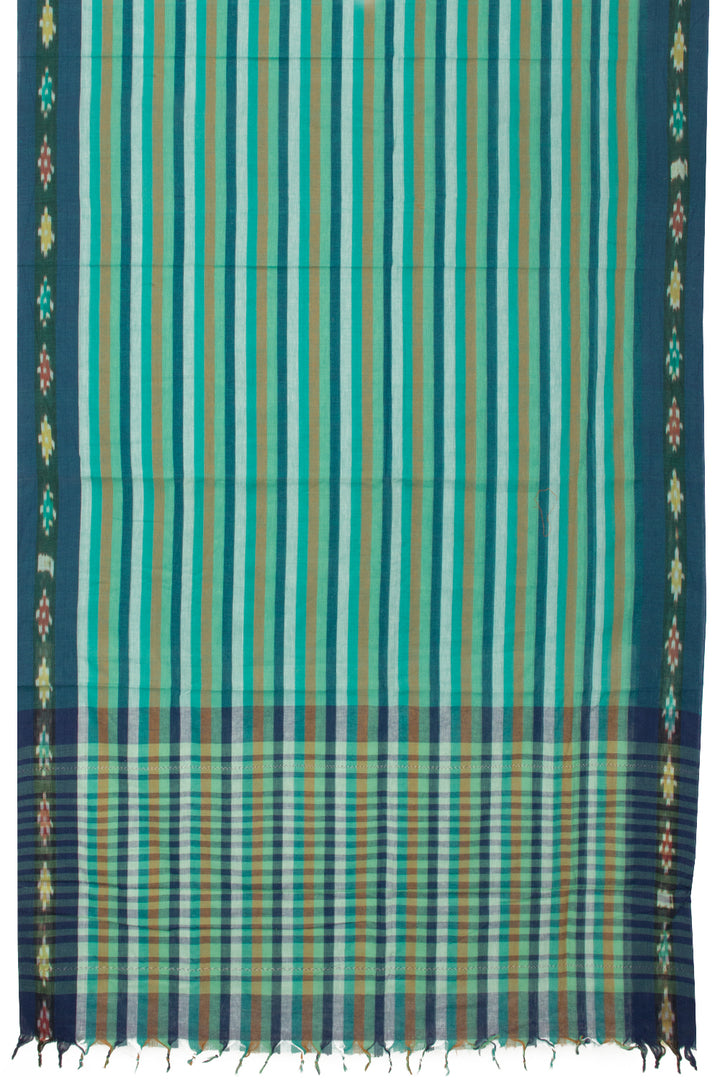 Blue Handloom Dhaniakhali Cotton Saree - Avishya