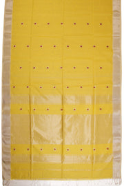 Yellow Handloom Maheshwari Silk Cotton Saree 10068642 - Avishya