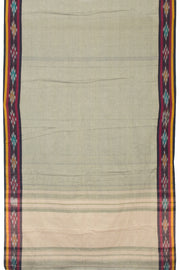 Grey Handloom Dhaniakhali Cotton Saree - Avishya