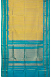 Yellow Handloom Gadwal Kuttu Silk Saree - Avishya