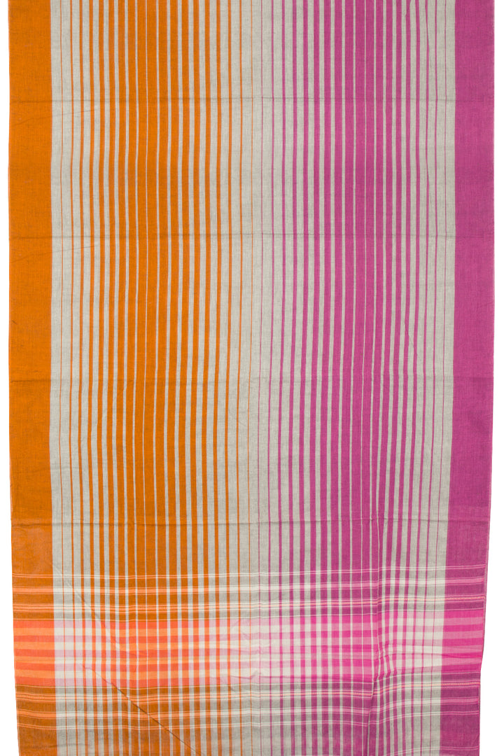 Multi Colour Handloom Dhaniakhali Cotton Saree - Avishya