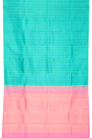 Aqua Blue Handloom Pure Kanjivaram Silk Saree 10062468