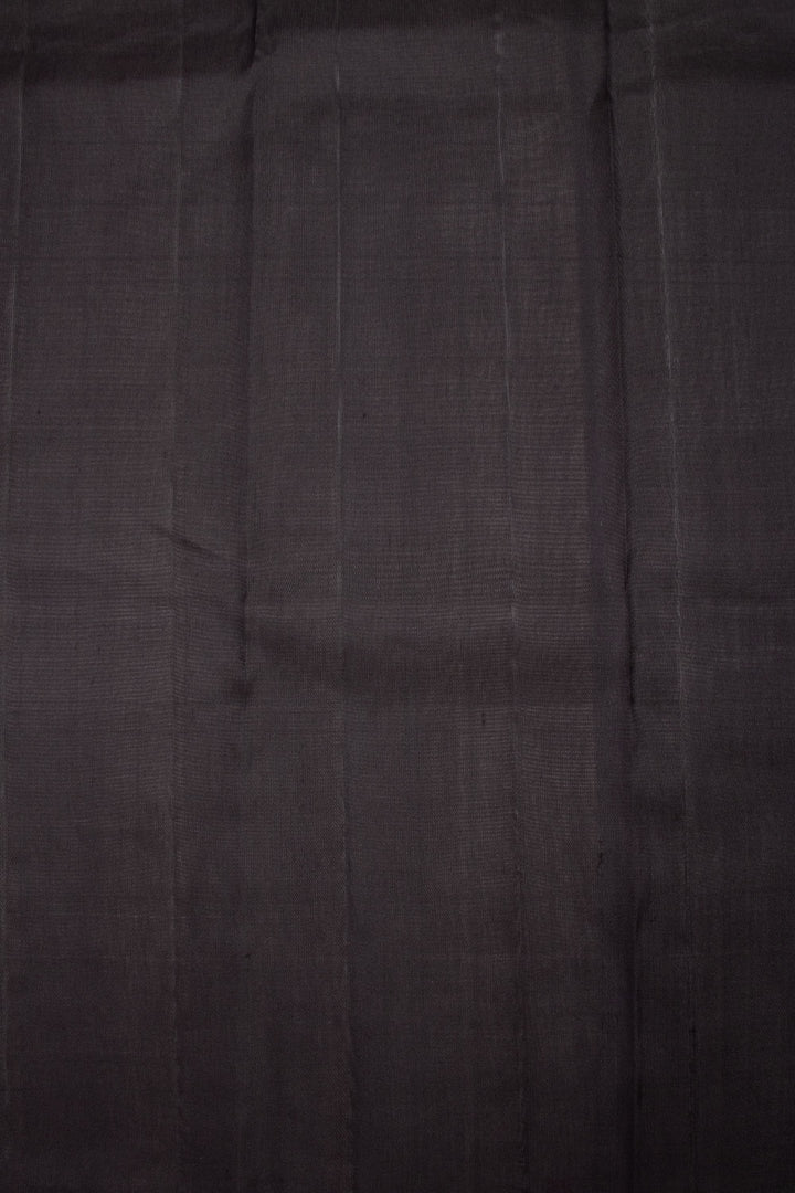 Black Handloom Korvai Kanjivaram silk saree 10069122 - Avishya