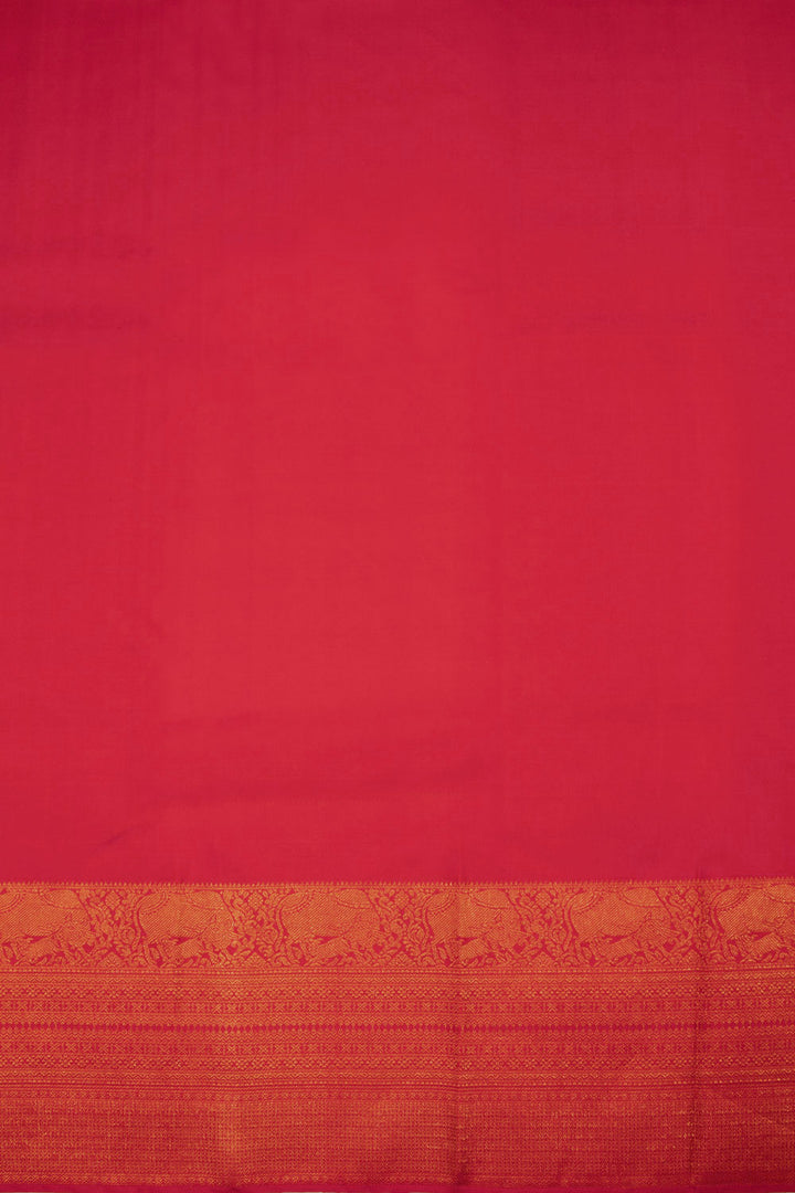 Orange Handloom Bridal Korvai Kanjivaram silk saree 10069151 - Avishya