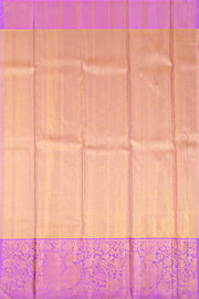 Yellowish Gold Bridal Kanjivaram Tissue Silk Saree 10074758