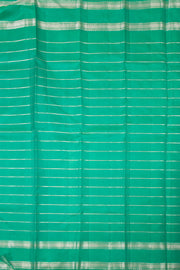  Bluey Green Korvai Kanjivaram Silk Saree 10075628