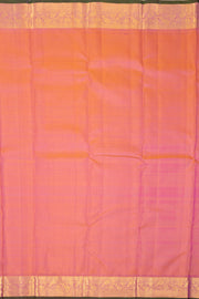 Dark Magenta Kanjivaram Silk Saree with Checks Design 10075633