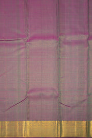 Bottle Green Kanjivaram Silk Saree with Checks Design 10075635