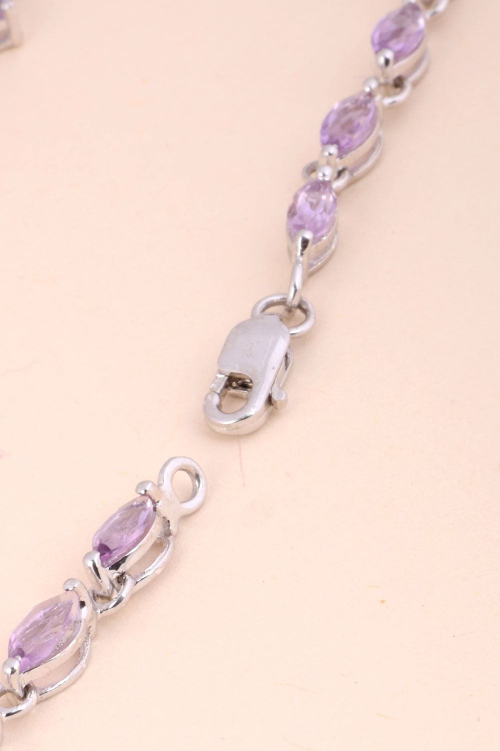 African Amethyst Sterling Silver Necklace 10067131