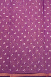 Purple Patola Printed Silk Cotton Saree 10074939