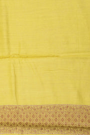 Yellow Handloom Banarasi Muga Silk Saree 10074271