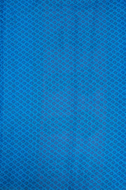 Blue Printed Semi Tussar Silk Saree 10074898