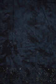 Blue Handcrafted Sungudi Cotton Saree 10074932