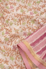 Purple Chanderi Silk Cotton 2 pc Salwar Suit Material