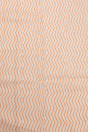 Cream Handloom Printed Chanderi Silk Cotton Saree