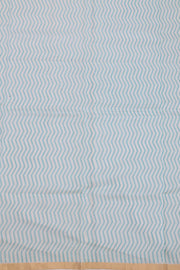 Cream Handloom Printed Chanderi Saree 10071043