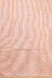 Light Purple Handloom Printed Chanderi Silk Cotton Saree