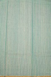 Blue Chanderi Printed Silk Cotton Saree 10075359