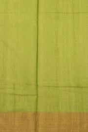 Green Chanderi Silk Cotton Saree 10075374